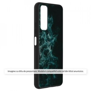 Husa nothing phone (1) cu sticla securizata, techsuit glaze - blue nebula