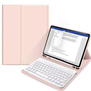 Husa cu tastatura wireless pentru iPad 10 2022 10.9 inch, pink