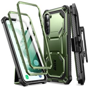 Set 2 carcase 360 grade pentru Samsung Galaxy S23+ Plus Supcase i-Blason Armorbox  , Protectie display, Verde