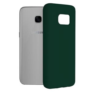 Husa samsung galaxy s7 din silicon moale, techsuit soft edge - dark green