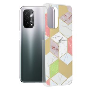 Husa oppo a54 5g / a74 5g / oneplus nord n200 5g marble series, techsuit - purple hex
