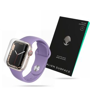 [Pachet 3x] Folie regenerabila Apple Watch 7 / 8 (41mm) Alien Surface, clear