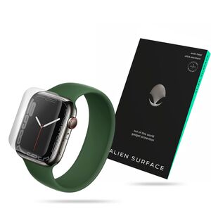 [Pachet 3x] Folie regenerabila Apple Watch 7 / 8 (45mm) Alien Surface, clear