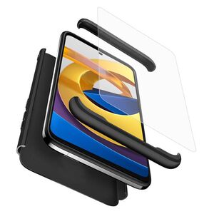 [Pachet 360°] Husa + Folie Xiaomi Poco M4 Pro 5G GKK Original - Negru