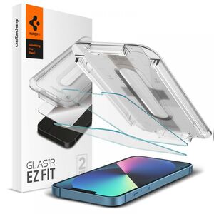 [Pachet 2x] Folie iPhone 13 Pro Max Spigen Glas.tR EZ Fit