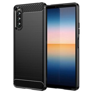 Husa Sony Xperia 10 IV Techsuit Carbon Silicone, negru