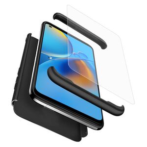 [Pachet 360°] Husa + folie Oppo A74 4G, GKK Original, negru