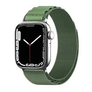 Curea Apple Watch 1 / 2 / 3 / 4 / 5 / 6 / 7 / 8 / SE / Ultra (42 mm / 44 mm / 45 mm / 49 mm) Techsuit, army green, W037