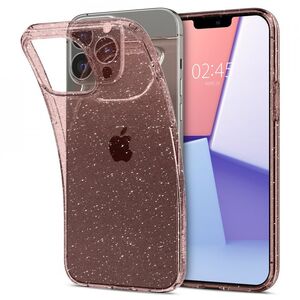 Husa iphone 13 pro max, spigen liquid crystal - glitter rose