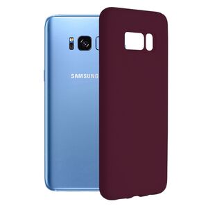 Husa samsung galaxy s8 plus din silicon moale, techsuit soft edge - plum violet