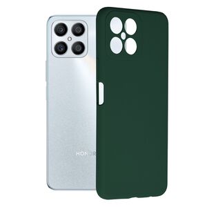 Husa honor x8 4g din silicon moale, techsuit soft edge - verde