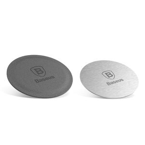 [Pachet 2x] Placuta metalica telefon Baseus, argintiu, ACDR-A0S