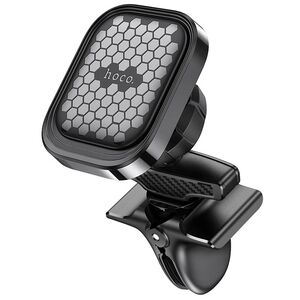 Suport auto pentru telefon cu magnet pentru grila de ventilatie Hoco S49, negru