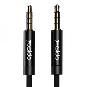 Cablu audio Jack 3.5mm la Jack 3.5mm Yesido YAU-14, stereo, 1m, negru