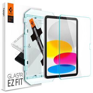 Folie sticla iPad 10 (2022) 10.9 Spigen Glas.t R Ez Fit 9H, transparenta