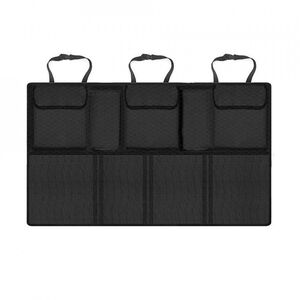 Organizator bancheta portbagaj auto cu 9 buzunare, negru, OCS02