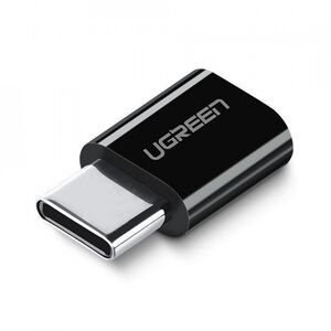 Adaptor OTG Micro-USB la Type-C Ugreen, negru, 30391