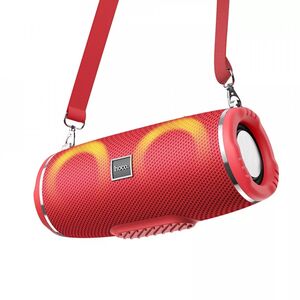 Boxa portabila Bluetooth 10W cu lumini RGB Hoco HC12, rosu