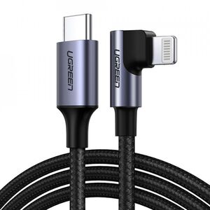 Cablu pentru iPhone Apple MFI Ugreen, 3A, 1.5m, gri, 60764