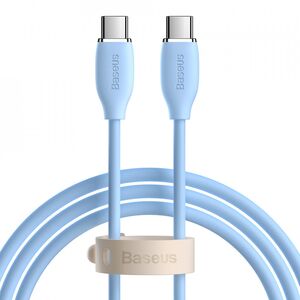 Cablu de date tip C la Type-C Baseus 100W, 1.2m, albastru, CAGD030003