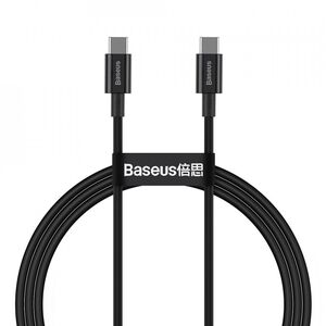 Cablu de date Type-C Baseus Fast Charge 100W, 1m, negru, CATYS-B01