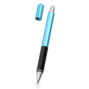 Stylus Pen Techsuit, 2in1 Universal, Android, iOS, Albastru Deschis, JC02