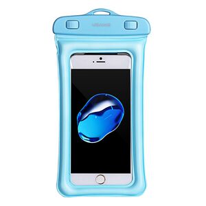 Husa subacvatica pentru telefon Usams Waterproof, albastru, max 6 inch. US-YD007