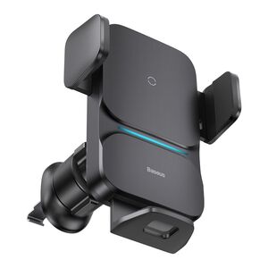 Suport auto wireless charging 15W Baseus, negru, CGZX000001