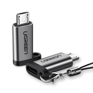 Adaptor Type-C la Micro-USB Ugreen, 480Mbps, gri, 50590