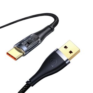 Cablu de date USB la Type-C 66W USAMS, negru, 1.2m, US-SJ572