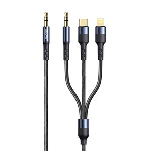 Cablu audio Jack la tip C, Lightning Usams, 1.2m, US-SJ556