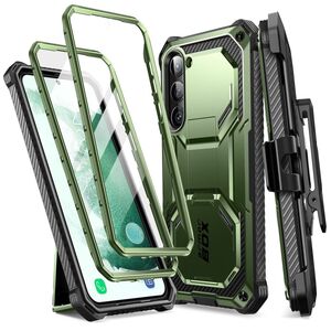 [Pachet 360°] Husa + folie Samsung Galaxy S23 Plus I-Blason Armorbox, verde