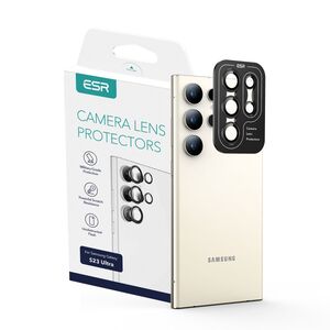 Folie sticla camera Samsung Galaxy S23 Ultra ESR Lens Protector, negru