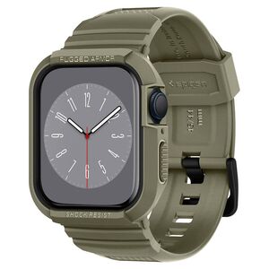 [Pachet husa + curea] Apple Watch 4 / 5 / 6 / 7 / 8 / SE / SE 2 (44mm / 45mm) Spigen Rugged Armor Pro, kaki