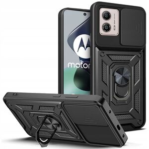 Husa pentru Motorola Moto G53 cu inel Ring Armor Kickstand Tough, protectie camera (negru)