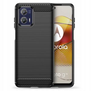 Husa Motorola Moto G73 Techsuit Carbon Silicone, negru