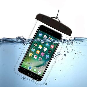 Husa waterproof impermeabila telefon 6.5" Techsuit, negru