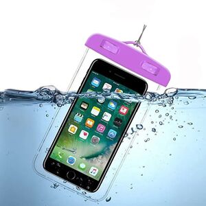 Husa waterproof impermeabila telefon 6.5"  mov
