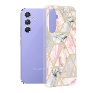 Husa Samsung Galaxy A54 Marble, Pink Hex