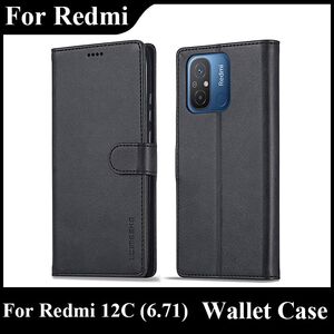 Husa pentru Xiaomi Redmi 12C Wallet tip carte, negru