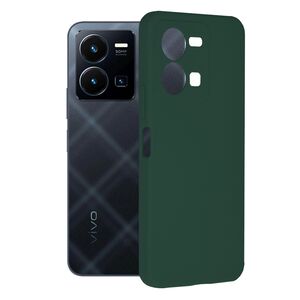 Husa Vivo Y35, Y22s - soft edge silicone - dark green