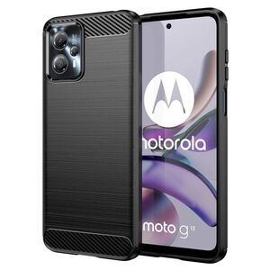 Husa Motorola Moto G13 / G23 / G53 - carbon silicone - negru
