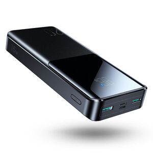 Baterie externa JoyRoom - Power Bank (JR-T014) - 2x USB, Type-C, Micro-USB, Digital Display, 15W, 20000mAh - negru