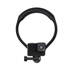Suport pentru GoPro / Action camera Neck Holder U-Shaped, portabil si flexibil, negru