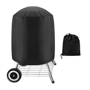 Husa de protectie pentru gratar outdoor - grill cover - Waterproof si rezistent la UV, 600D oxford fabric, 71 x 73cm, XS - negru