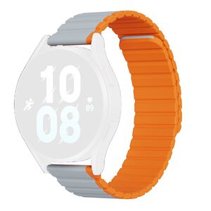 Curea magnetic Huawei Watch GT 2 (46mm)/GT 2 Pro/GT 3 Pro (46mm)/Ultimate, Xiaomi Watch S1 Dux ducis - ld series - gri / orange
