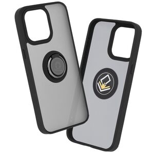 Husa iPhone 15 Pro Max Techsuit Glinth cu inel suport stand magnetic, negru