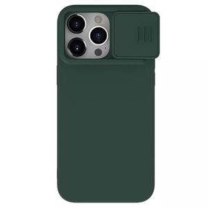 Husa iPhone 15 Pro Nillkin CamShield Silky MagSafe, foggy green