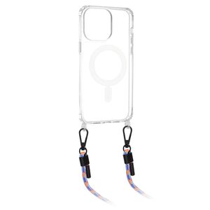 Husa iPhone 15 Techsuit Acrylic MagSafe Crossbody, multicolor