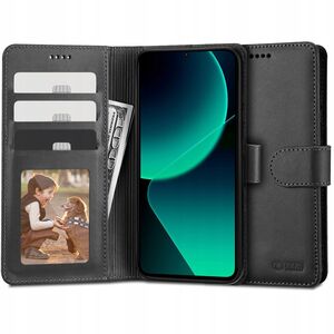 Husa pentru Xiaomi 13T, 13T Pro Wallet tip carte, negru
